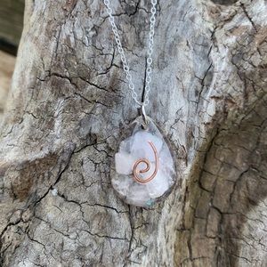 Orgonite Pendant/Necklace Rose Quartz